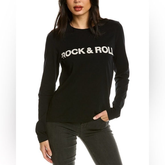 Zadig & Voltaire Womens  Willy Rock & Roll T-Shirt, Black - Picture 1 of 5